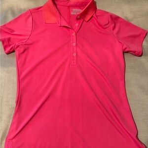 Nike Women's Bright Pink Button Down Shirt